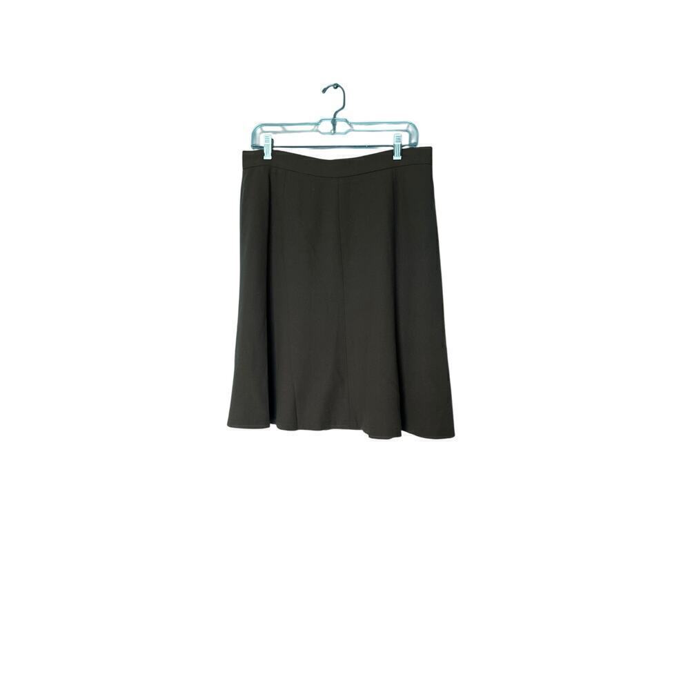 Valerie Steven’s Women’s Fully Lined Brown Wool Skirt Size 14.
